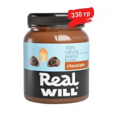 RealWill Арахисовая паста 330г, Шоколадная