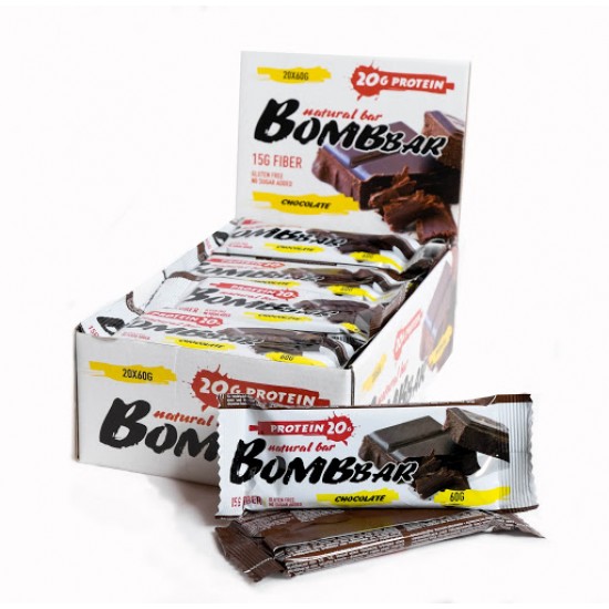 Bombbar Протеиновый батончик 60г, шоколад