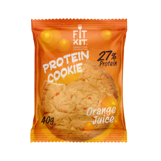 FIT KIT Protein Cookie 50гр, Апельсиновый нектар