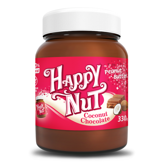 Арахисовая паста Happy Nut шоколад с кокосом 330г