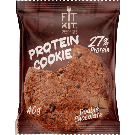 FIT KIT Protein Cookie 40гр, Двойной шоколад