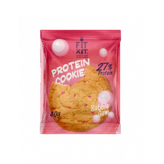 FIT KIT Protein Cookie 40гр, Бабл-гам
