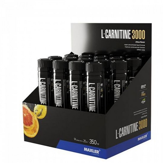 MAXLER l-Carnitine 3000 25мл, Цитрус