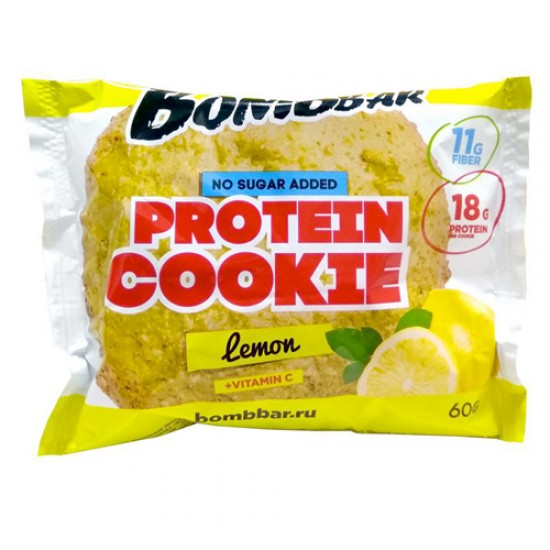 BOMBBAR Протеиновое печенье 60г, Лимон