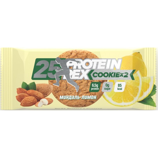 ProteinRex Протеиновое печенье 50 g, Миндаль-лимон